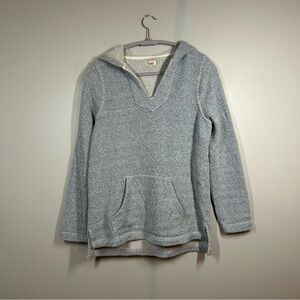 Faherty white water women’s chunky thick hooded pull over size medium